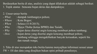 Memahami Pentingnya Struktur Berita 5W1H Menulis Artikel Berita yang Menarik dan Informatif